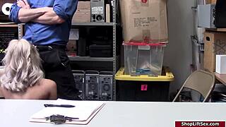 Teen babe fucks officer to get free