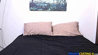 private casting x features lily adams with best shaved pussy riding hard