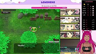 LewdNeko moans as she plays Evenicle, getting creampied with big tits.