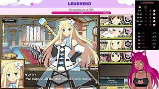 LewdNeko moans as she plays Evenicle, getting creampied with big tits.