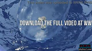 Megan Blake asks Jay Marie, 'Want to dip in the pool?'