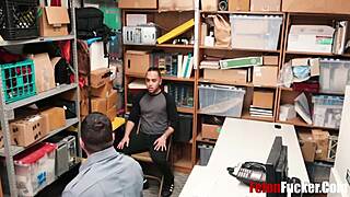 Hey cop, you caught me, now bend me over and drill hard in the office!