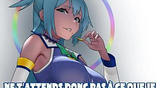 Aqua assesses perversion level with femdom instructions