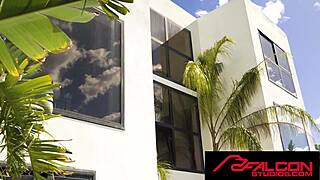 Falconstudios hunk enjoys deep bareback pounding from a massive uncut shaft.