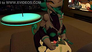 sluttish tasque manager banged doggystyle in bed by horny pokemon vrchat clip