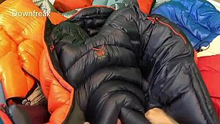 Wow, Look at This! 20 Down Jackets in an Inflatable Pool!