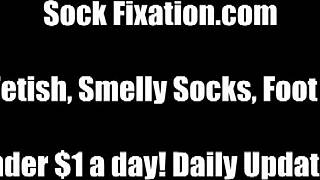 Smell My Perfect White Socks in This Hot Femdom POV Session