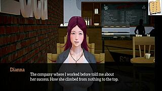 Redhead and brunette engage in erotic cartoon family game with small tits exposed