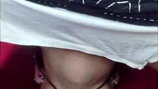 white wolf ofc drills deep into submissive teen white moon's throat