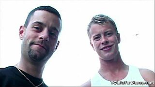 armando joins hardcore gay threesome blowjob orgy