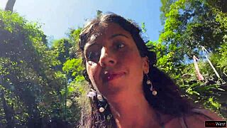 crazy cumwalk at public waterfall, oops forgot my pants