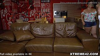 Girlfriend can't resist her charm, so they explore their lesbian side together.