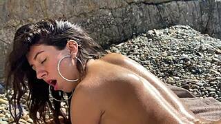 Fuck me hard and cum in my stepsister’s mouth after this massage