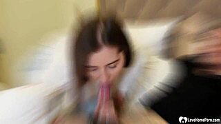 babysitter surprises me with an epic blowjob before riding hard