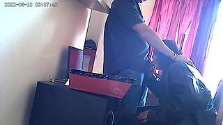 Cctv Camera Catches Secretary Sucking Boss's Cock