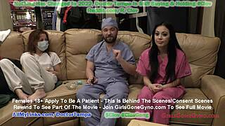 new hooters girl blaire celeste endures humiliating exam by dr stacy shepard at hospital.