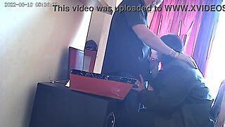 Cctv Camera Catches Secretary Sucking Boss's Cock
