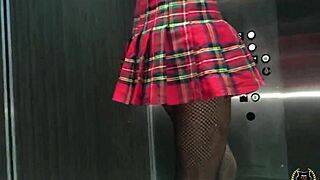 Eva Yi Poses in Fishnets After Scene