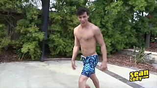 Hey, Check Out Kaleb in This First-Time Gay Scene with Sean Cody