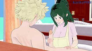 inko midoriya fucks katsuki bakugo intensely