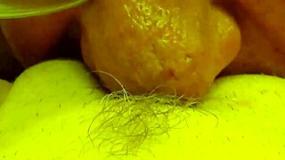 Husband performs oral on mature wife with spreading legs in amateur video