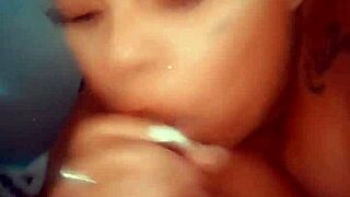 ebony bbw with tattoo enjoys morning fucking in bed