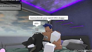 pet rough anal sex with furry riding