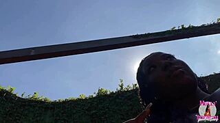 My ex's friend showed up at camping and i sat on his hard cock