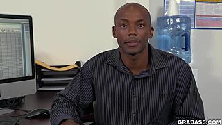 Gay black man seduces his straight colleagues at work