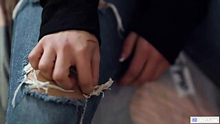 teen lesbian gets tricked into licking spoiled bitch's pussy in hd