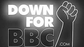 Down for BBC - Amber Rayne Sloppy Interracial Blowbang Stuns Petite Babe