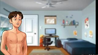 Summertime Saga Model Rides Stepbro Face on Live