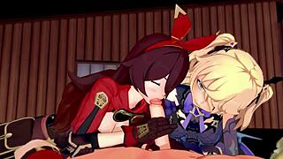 Genshin Impact Archer Girls in Uncensored 3D Hentai 4K 60FPS