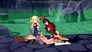 Genshin Impact Archer Girls in Uncensored 3D Hentai 4K 60FPS