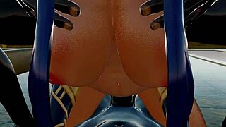 Candace takes on double penetration in wild anime action.