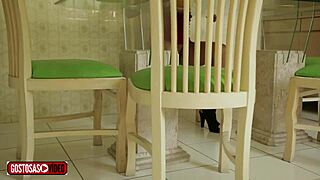 Padrasto secretly films enteada lunching without panties, sneaky much?