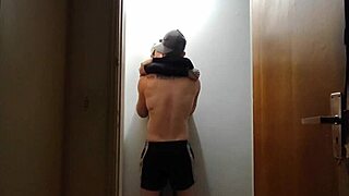 Friends caught having sex in hallway after gym in video
