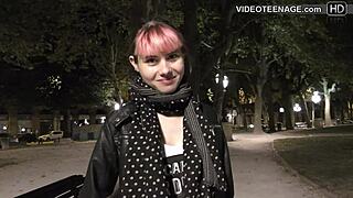 Teen Brunette Faces Intense Anal in Raw Casting Session