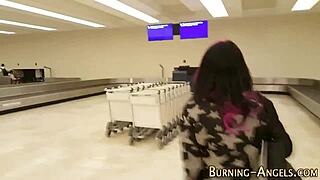 Goth emo girl exploring alternative experiences.