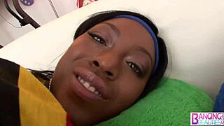 i saw ebony janea jolie ass fucked by mike adrianos big white cock