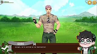 yoshinori's pent up sex drive with camp buddy scoutmaster.