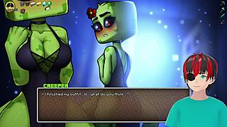 getting sucked near my oblivious girlfriend in hornycraft parody fun