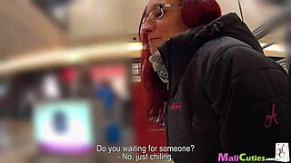 Amateur Redhead Sucking Fucking In Mall