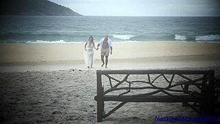 public beach fuck with real amateur couple renewing vows 😍