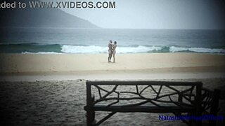 public beach fuck with real amateur couple renewing vows 😍
