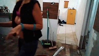 stella the cook shows her big tits in full red lingerie 😍