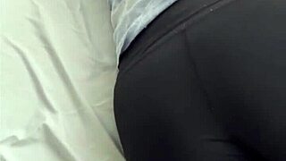 A hot fuck with my school friend in leggings 😘