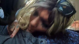 Alexia ferraz gives blowjob in car with friends