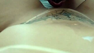 Hey, hubby cuckold, clean my creampied pussy after this homemade pounding, yeah?