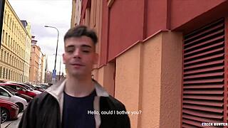 Czech Hunter 530: Amateur Gay Sucks and Takes It Outdoors